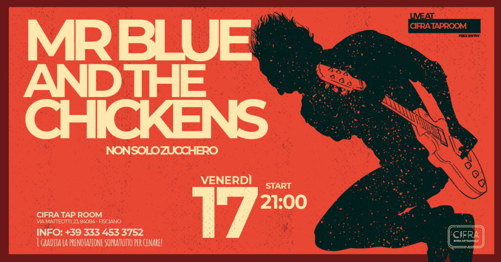 Mr Blue and the Chickens - Birra Cifra - 17 Maggio 2024 - Copertina