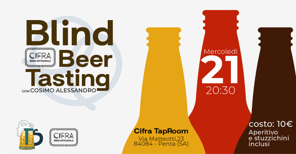 Blind Beer Tasting con Cosimo Alessandro - 21 Febbraio - Copertina Birra Cifra