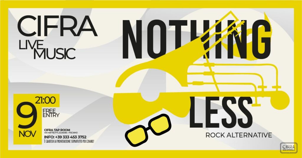 CIfra Live Music - Nothing Less - copertina blog